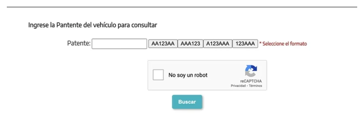 Paso 2 para consultar o cambiar el turno de la VTV en González Catán